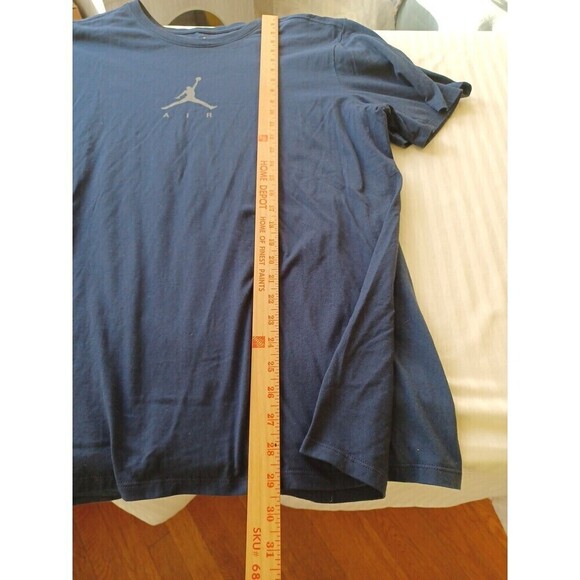 Nike Air Jordan set/2 Tshirts mens XL navy short sl. logo casual active athletic - Picture 9 of 9